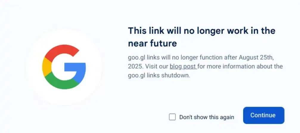 Link Shortener Goo.gl 